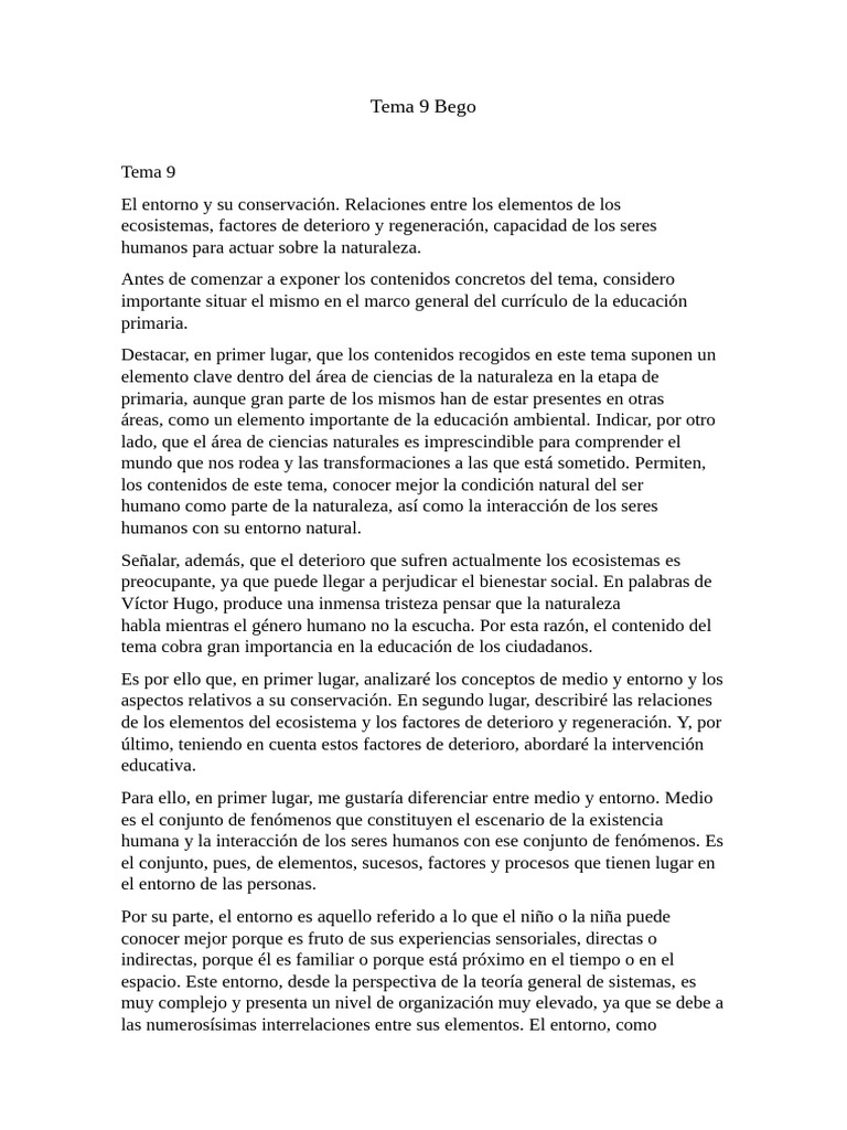 Tema 9 Bego | PDF | Suelo | Ecosistema