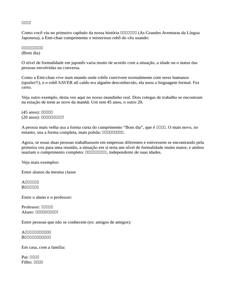 Completo Curso Nihongo Kanji - Unix | PDF | Japonês (idioma) | Kanji