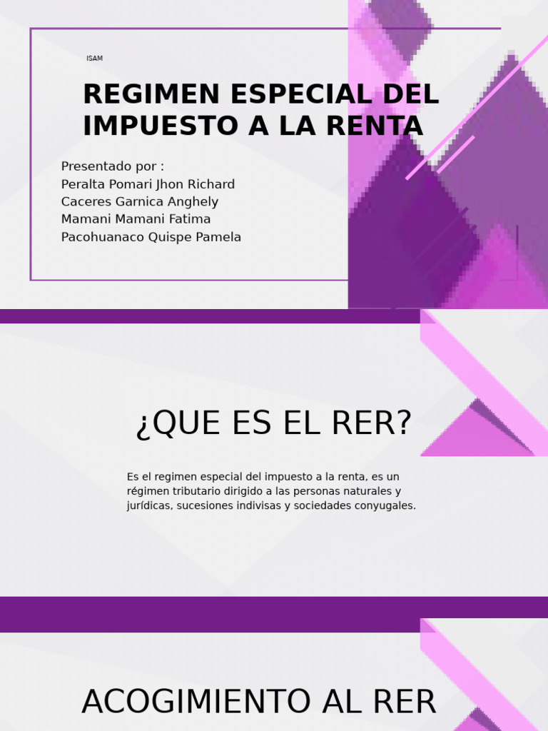Regimen Especial Del Impuesto A La Renta | PDF | Contabilidad | Tarjeta ...