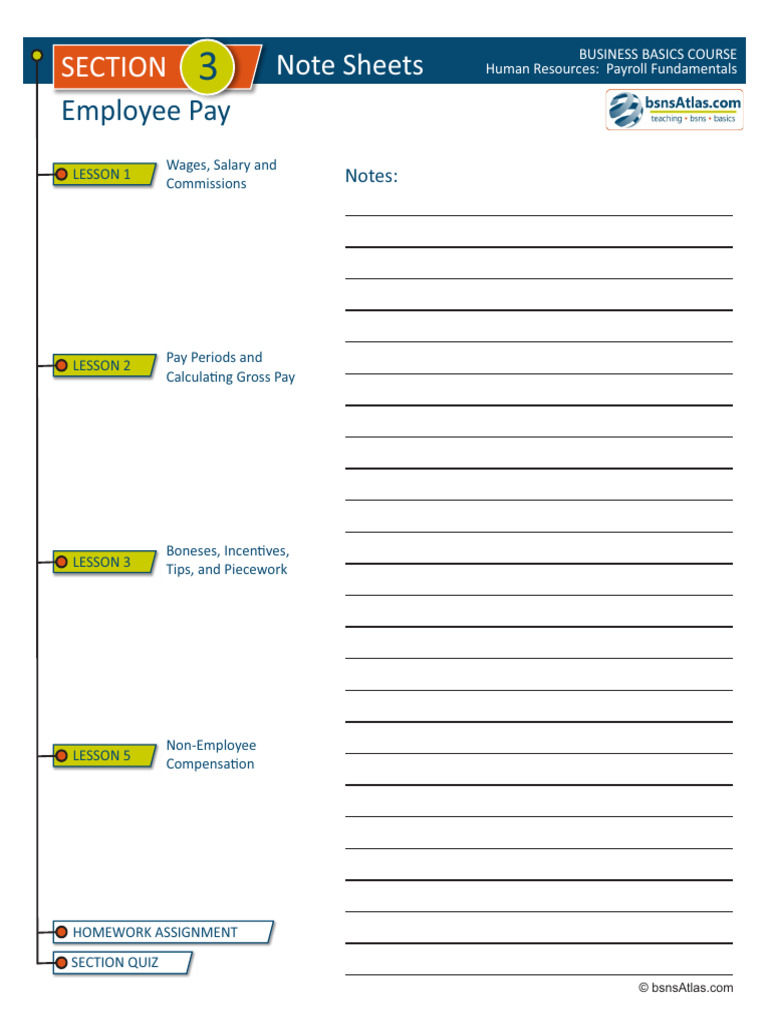 Notesheet+-+Section+3-1 | PDF