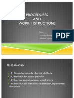 SQA Procedures and work instructions