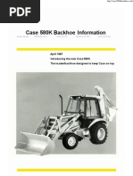 Case Backhoe 580K Catalog