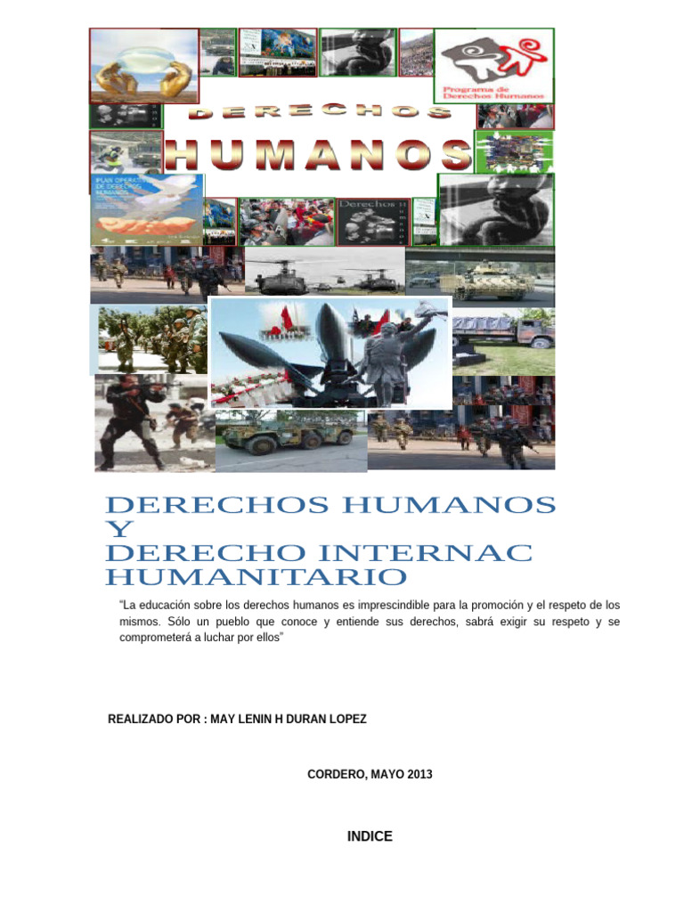 Educación en Derechos Humanos y DIH | PDF | Ley humanitaria ...