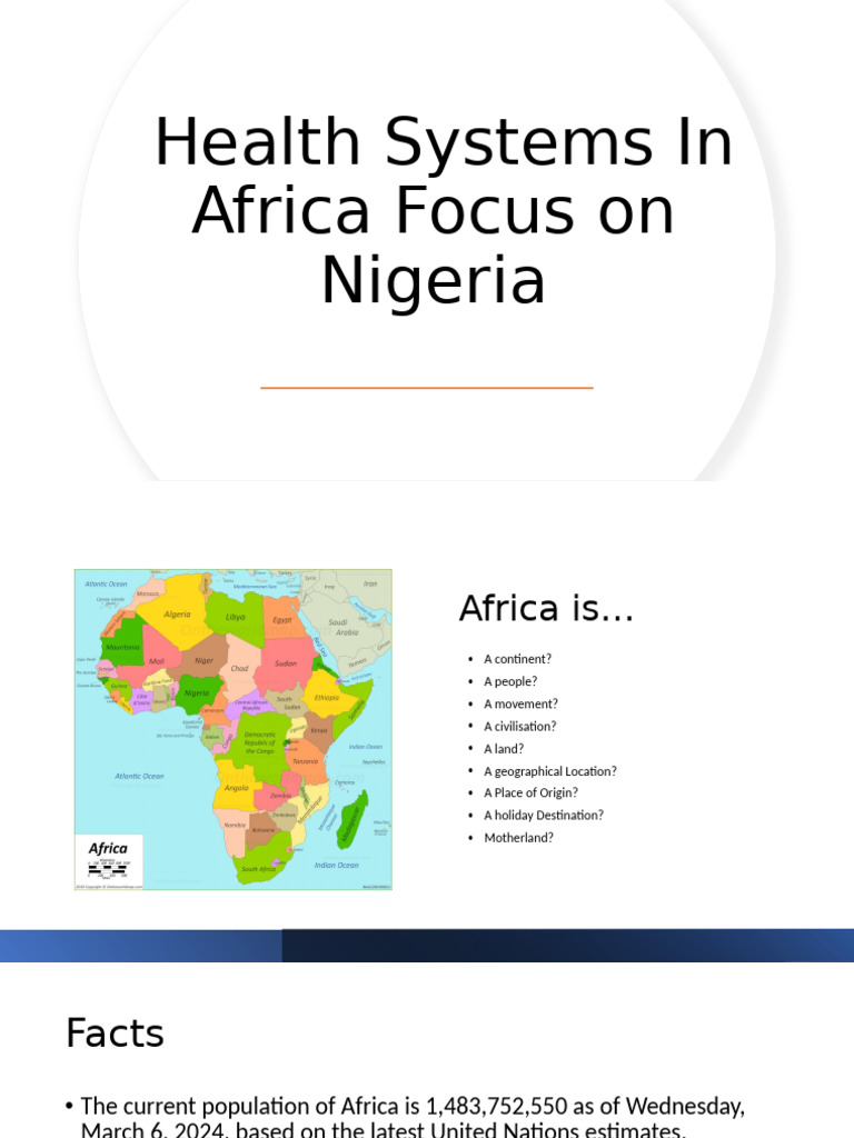Health Systems Overview: Nigeria in Africa | PDF | Health Care ...