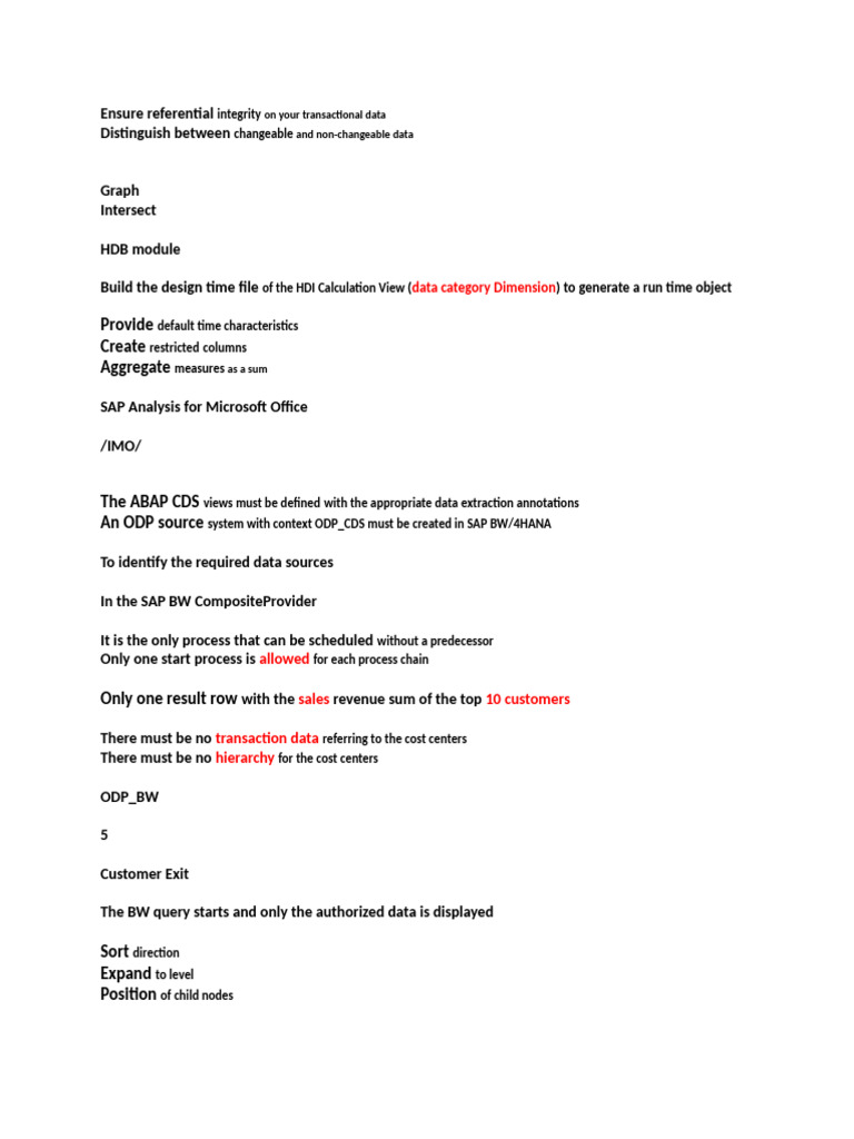 SAP BW Data Integrity and Modeling Guide | PDF | Computing ...