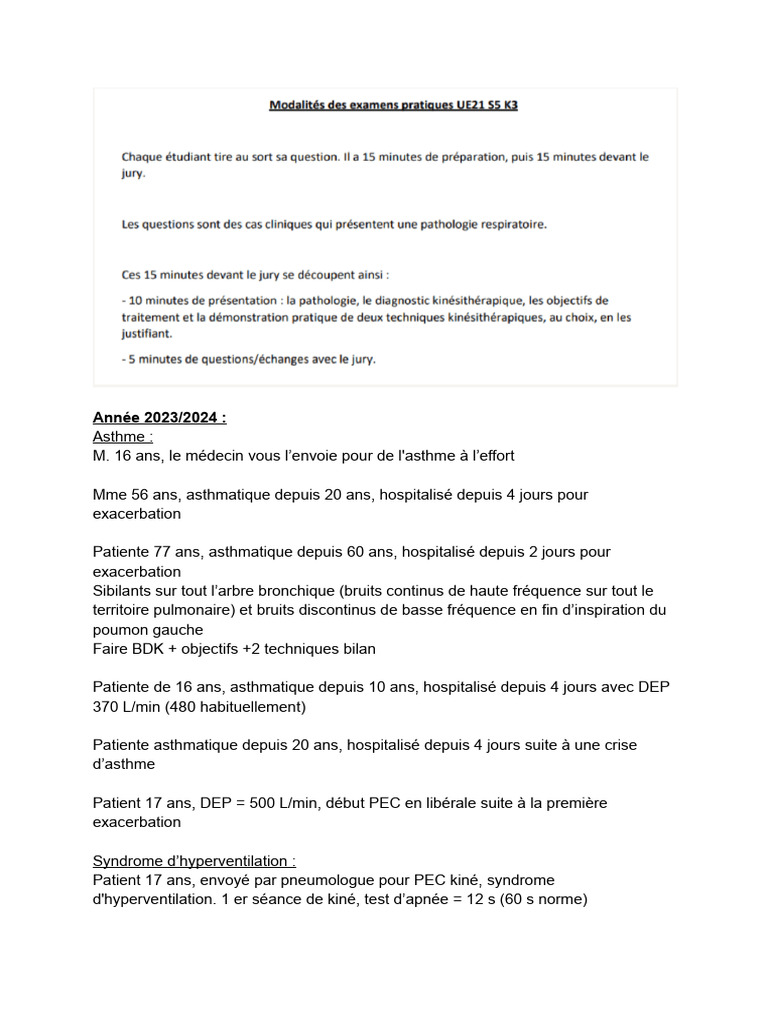 Ronchis diffus en BPCO et asthme | PDF | Asthme | Bronchopneumopathie ...