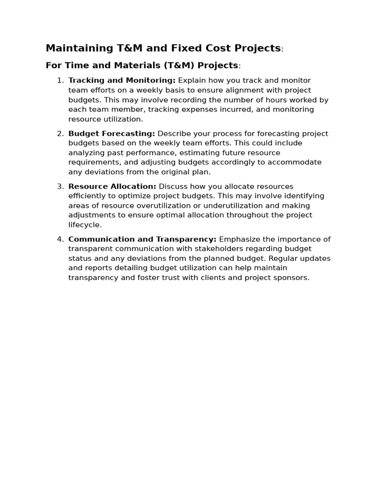Budget Tracking Examples