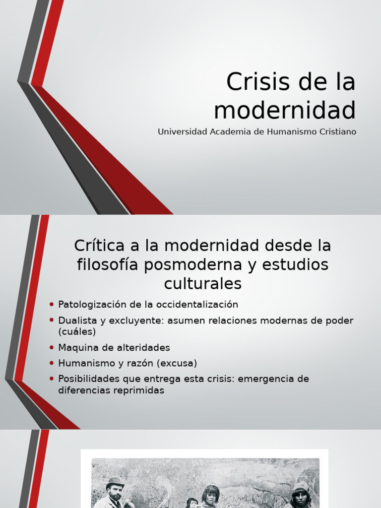 CLASE CRISIS DE LA MODERNIDAD | PDF | Modernidad | Sociedad