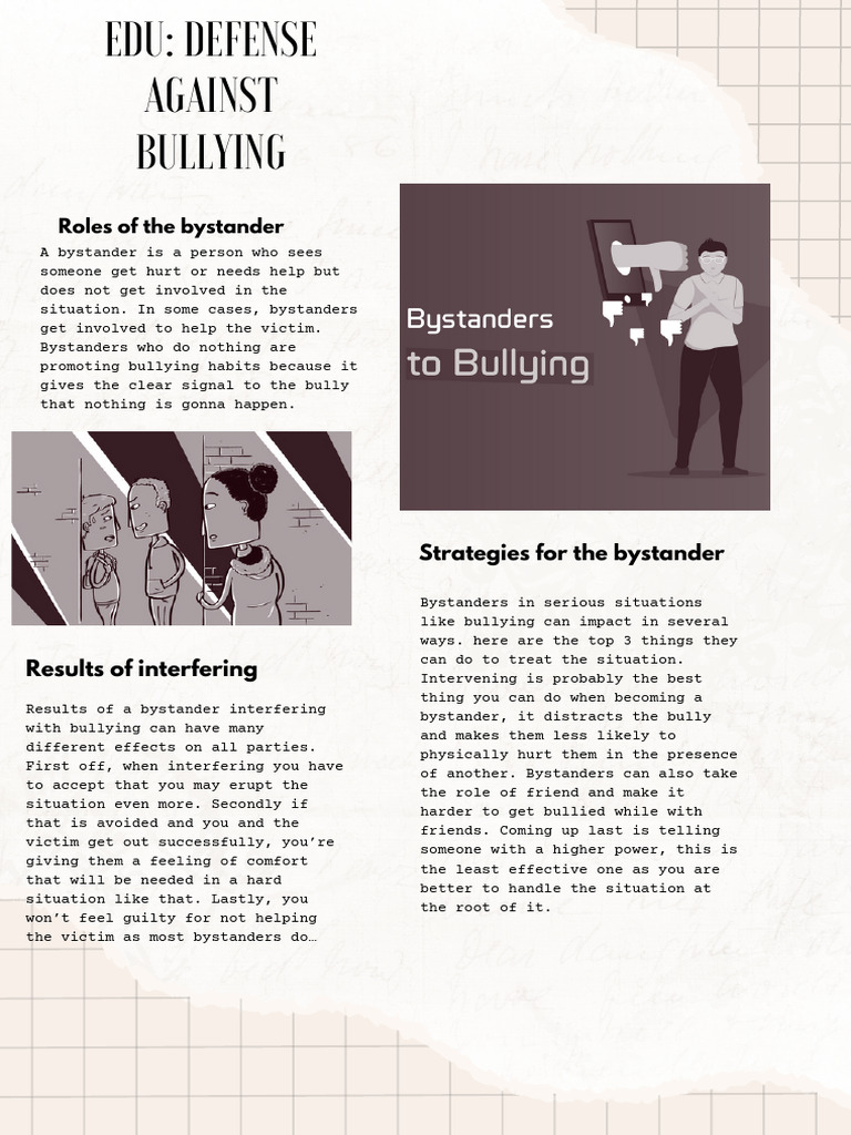 Bystanders and Defense against bullying (All did by Tyler lowkey but ...