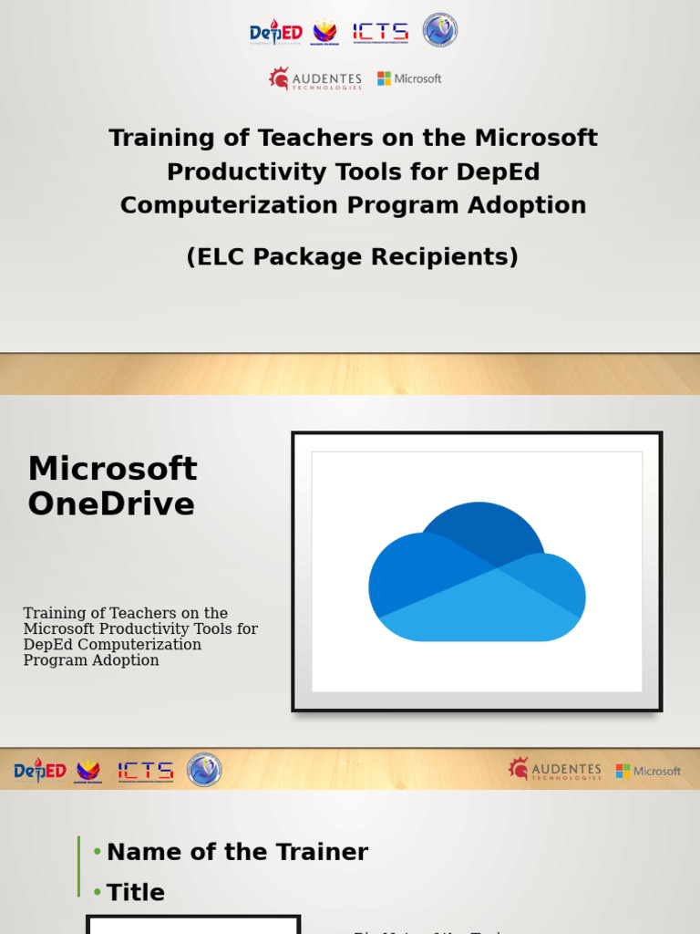 OneDrive Training for DepEd Teachers | PDF | Computer File | Share Point