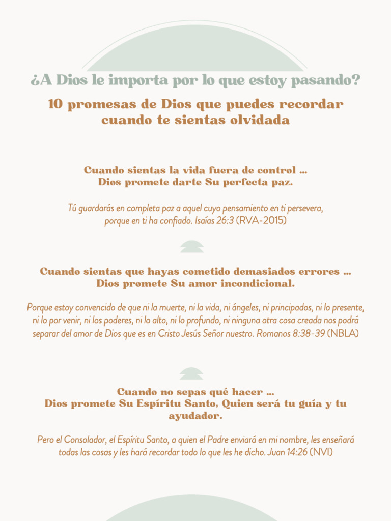 10 Promesas de Dios | PDF | Cristo (título) | Dios