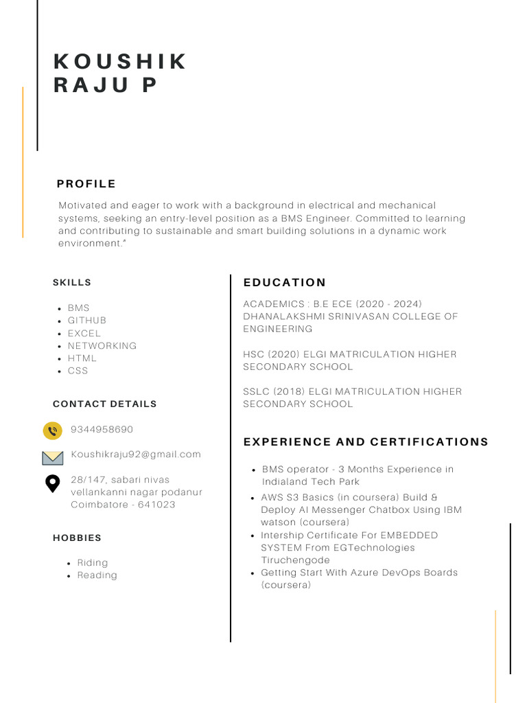 Bms Experienced | PDF