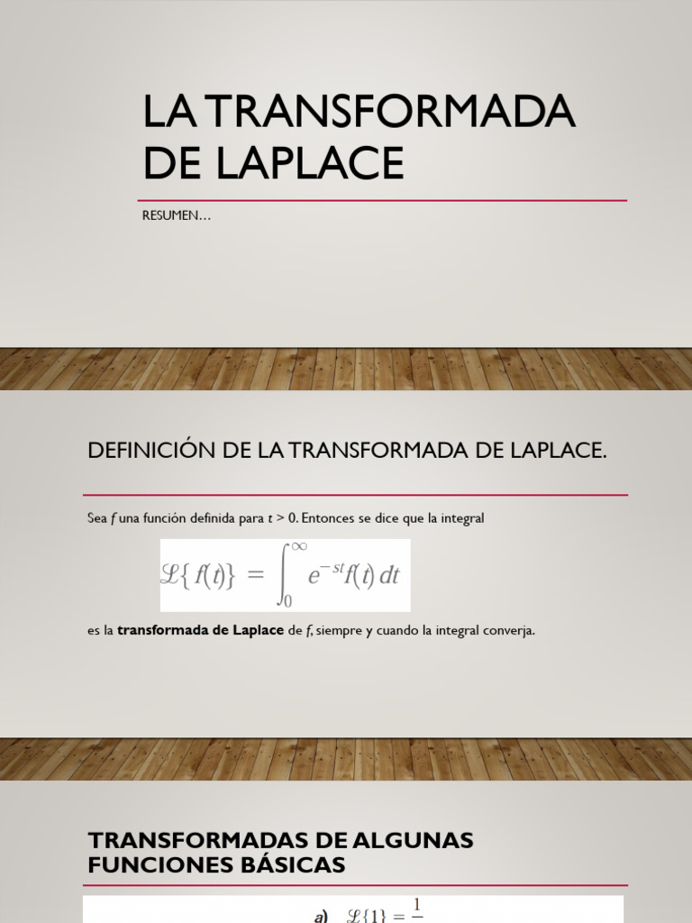 La Transformada de Laplace | PDF