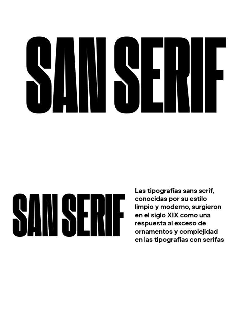 Evolución de la tipografía sans serif | PDF | Serif | Tipografía