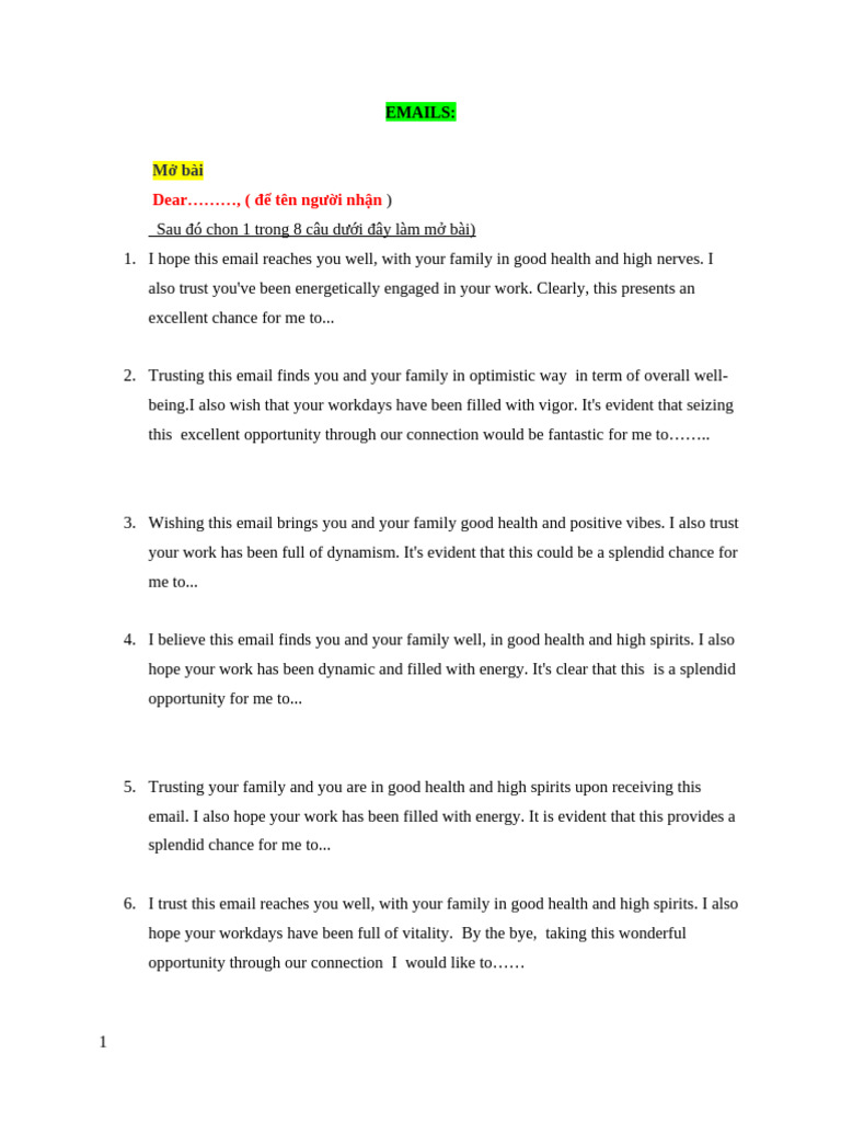 Effective Email Templates for Various Situations | PDF