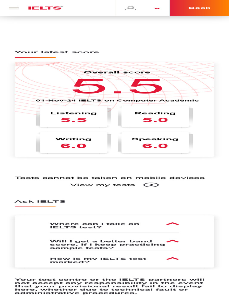 Sign in To Your IDP Account IDP IELTS | PDF
