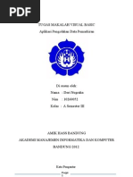 Download Tugas Makalah Visual Basic by Dicky Pratama SN80882679 doc pdf