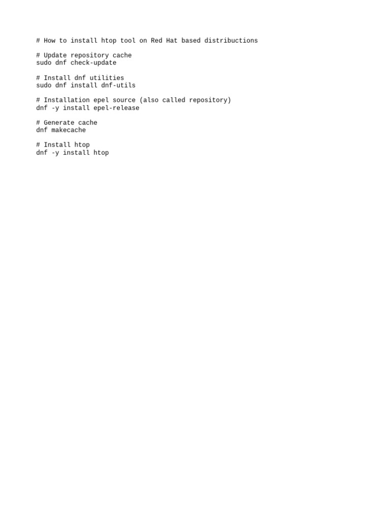Htop Install | PDF