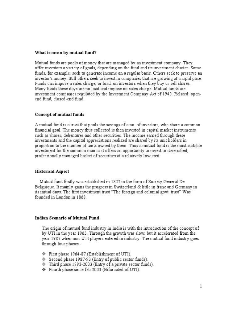 Comparative Analysis of Mutual Fund of HDFC ICICI | PDF | Mutual Funds ...