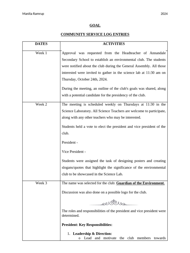 Goal Community Project Pdf Sustainability Natural Environment