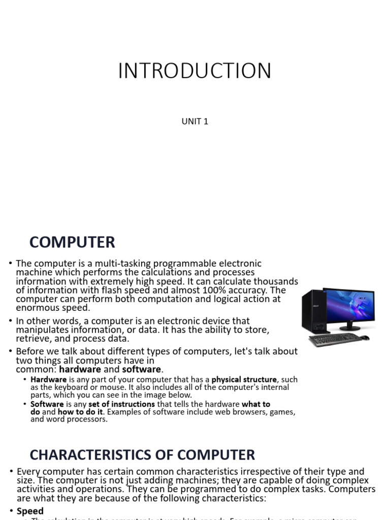Types and Generations of Computers | PDF | Mobile Computing | Random ...