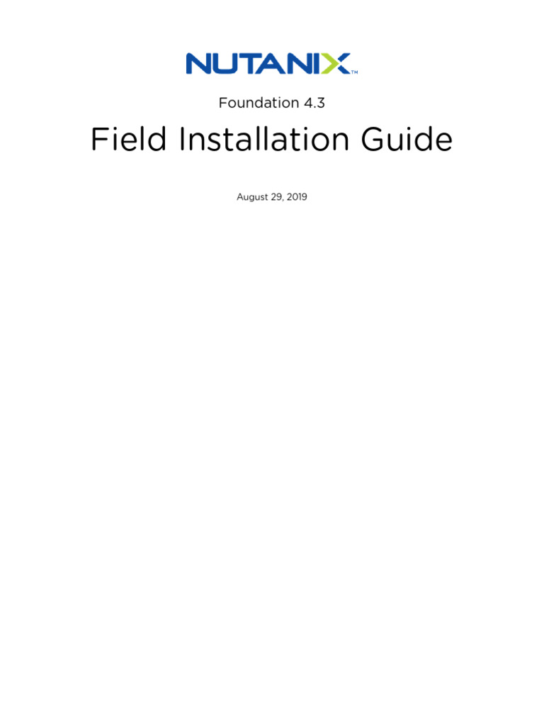 Field Installation Guide v4 3 | PDF | Computer Network | Ip Address