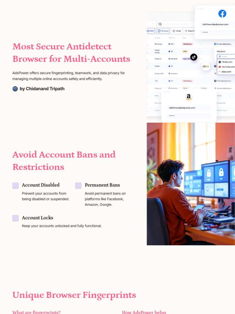 Secure Multi-Account Browser Solution | PDF | Http Cookie | Computing