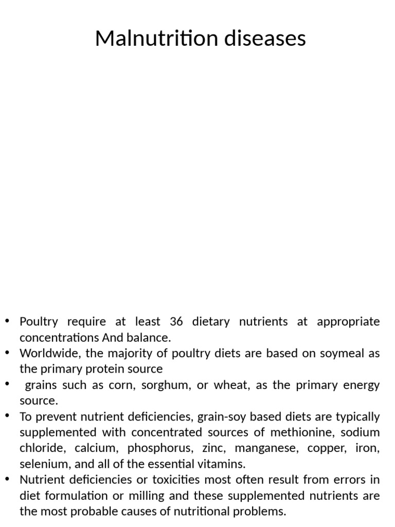 Malnutrition Diseases Pdf Amino Acid Nutrients
