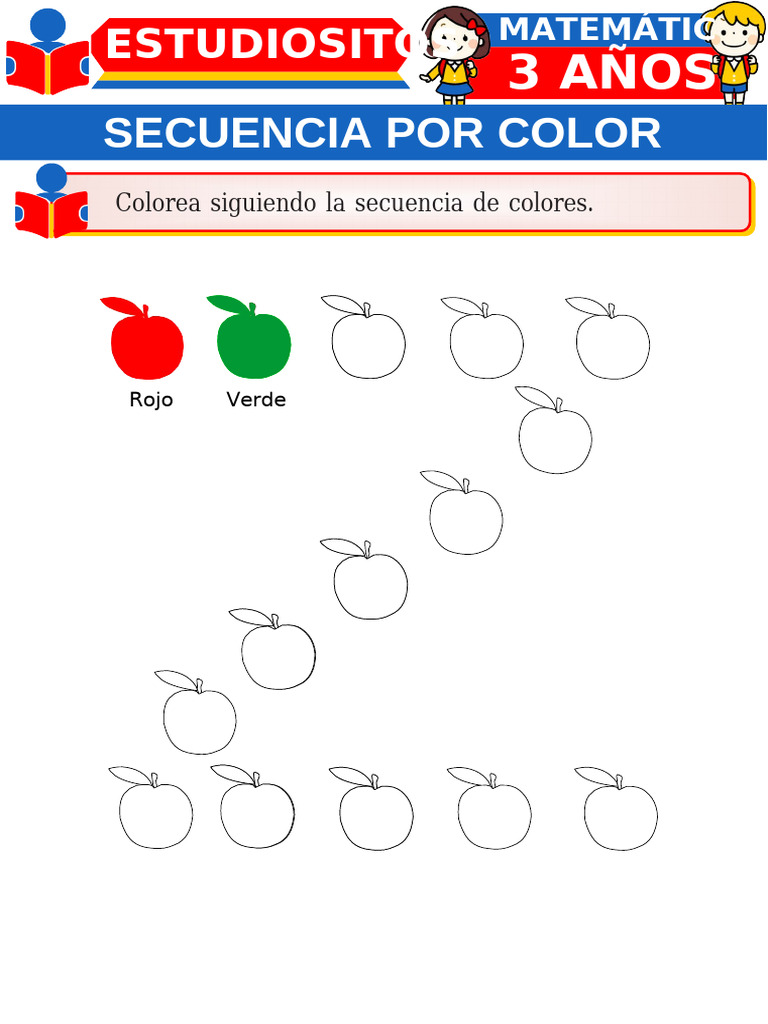 Secuencia de colores para preescolar | PDF