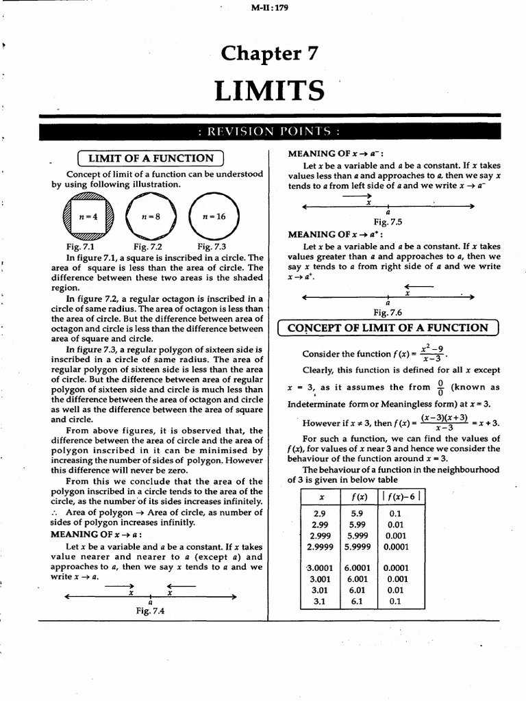 Understanding Limits in Mathematics | PDF | Area | Circle
