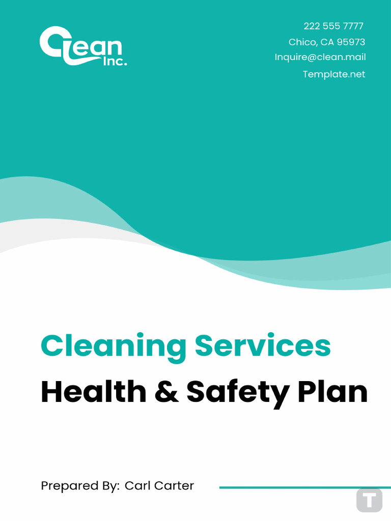 Cleaning Services Health & Safety Plan Template | PDF
