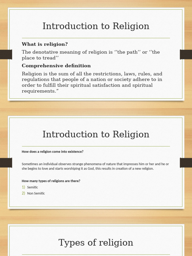 IS Introduction To Religion Week 1 | PDF