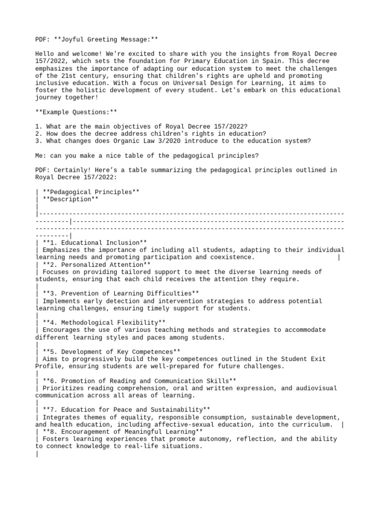 ChatPDF-ROYAL DECREE 157_2022 English National Curriculum (2) | PDF ...