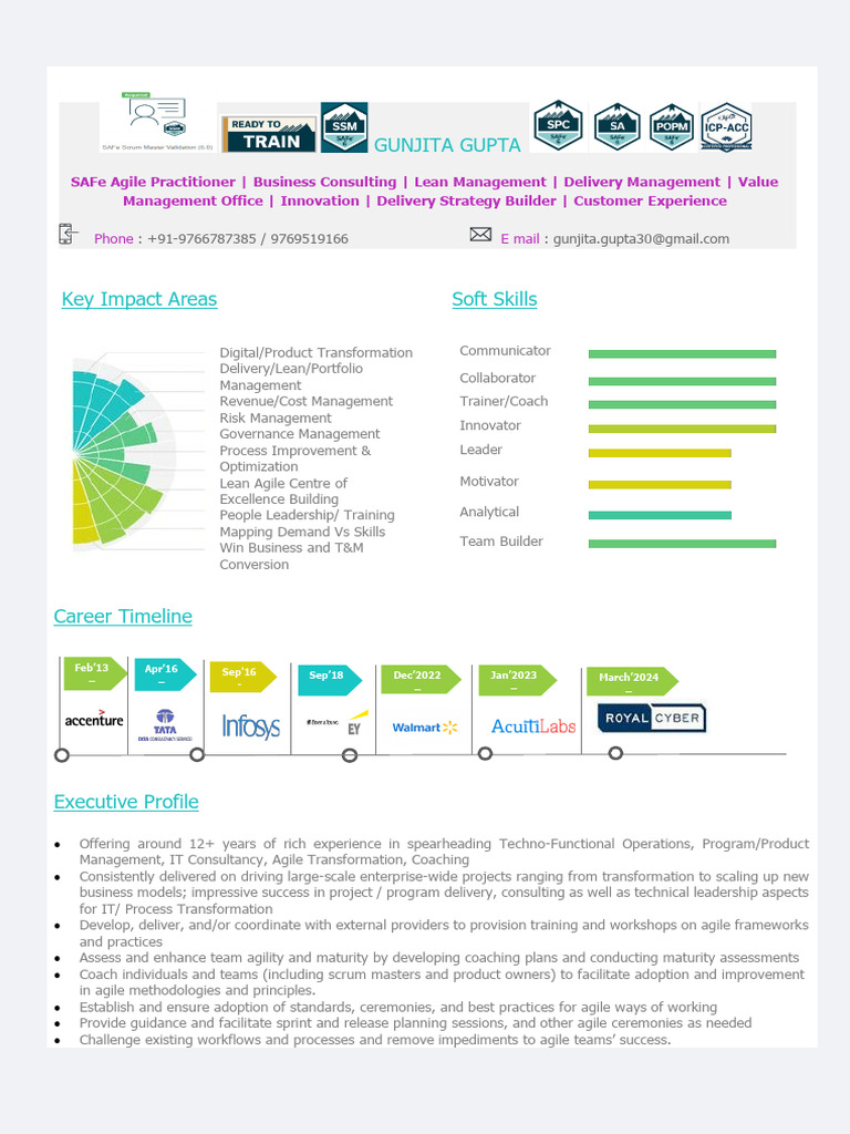 Gunjita Gupta 393101 202410140919 Resume | PDF | Agile Software ...