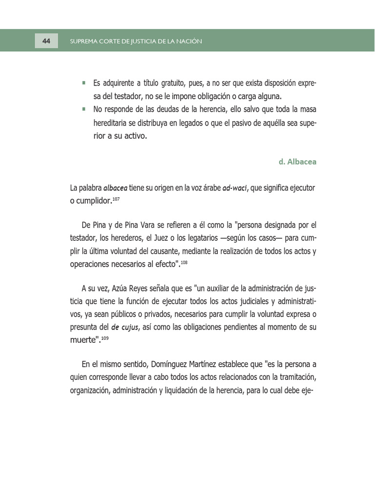Rol y Funciones del Albacea | PDF | Herencia | Albacea