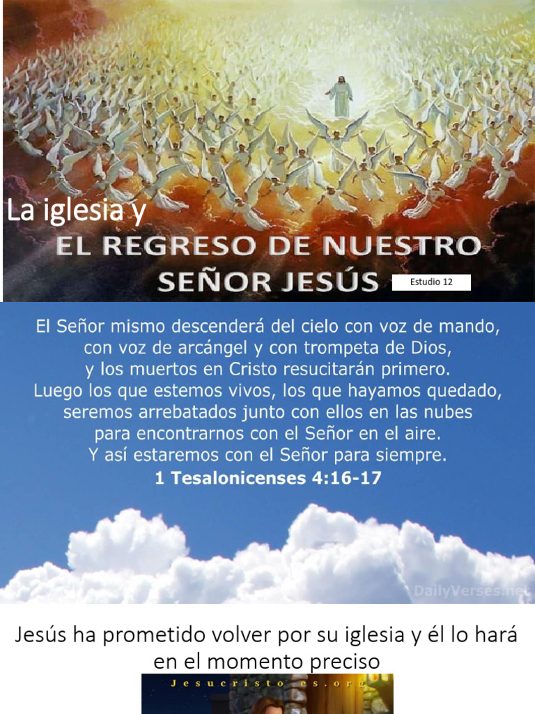La Iglesia y La Segunda Venida de Cristo Jesús | PDF | Cristo (título ...