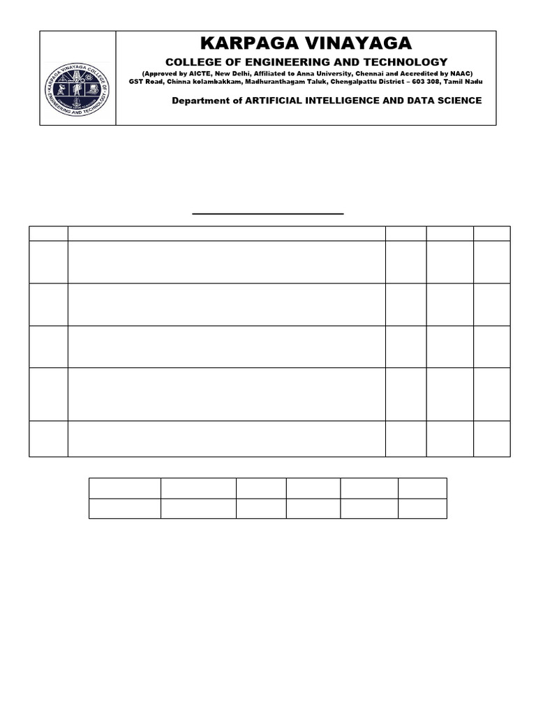 Assignment Questions