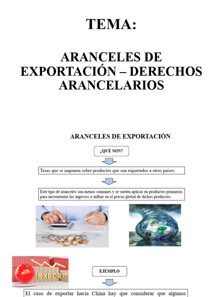 Impacto de Aranceles en Exportación | PDF | Arancel | Barreras no ...