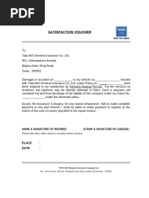 TATA New Satisfaction Voucher