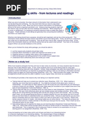 Note Taking