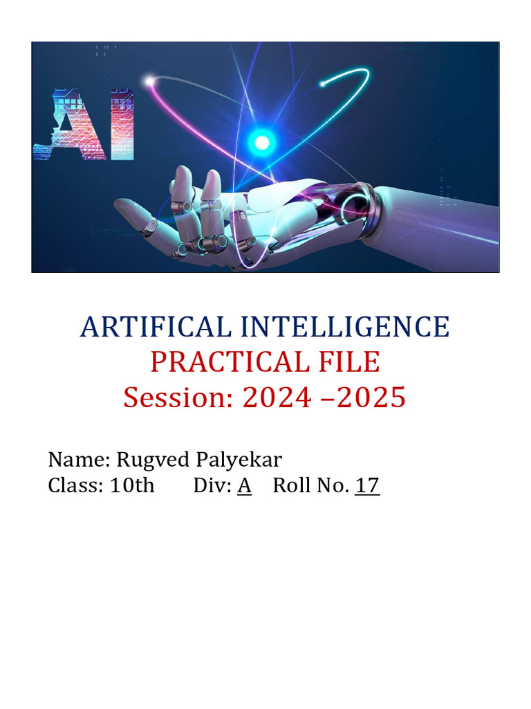 AI practical file | PDF | Python (Programming Language) | Computing