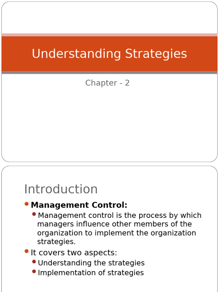 Strategies for Effective Management Control | PDF | Shareholder Value ...