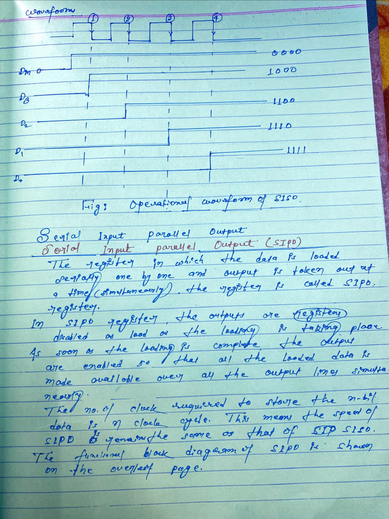 PISO and PIPO Shift Registers. | PDF