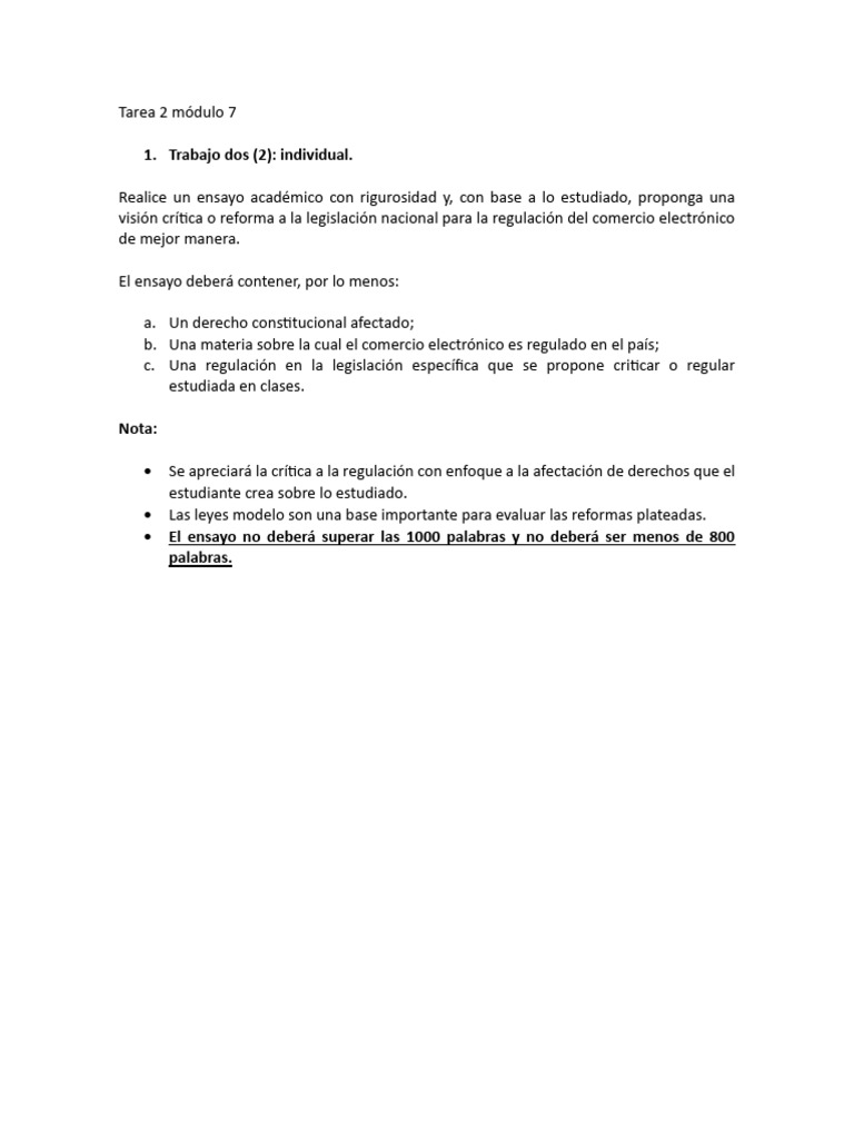 Tarea 2 Módulo 7 | PDF
