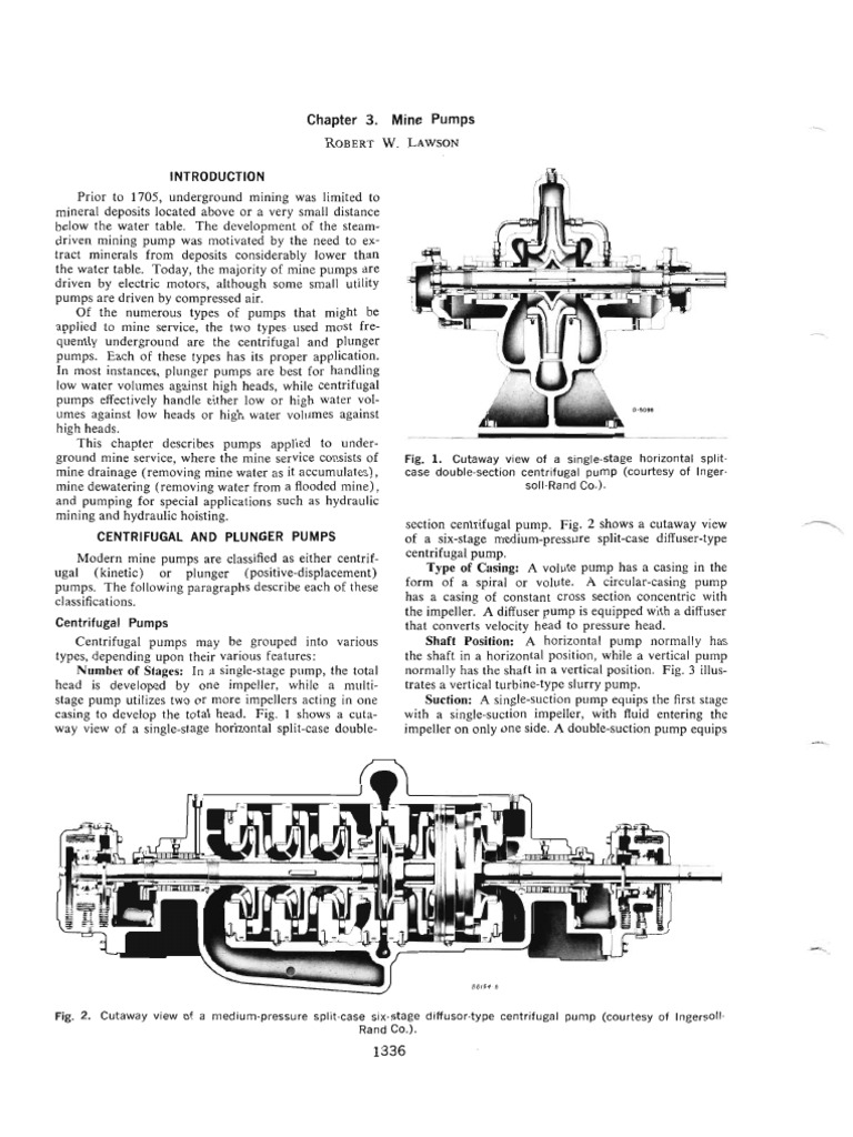Chapter 3 Mine Pumps