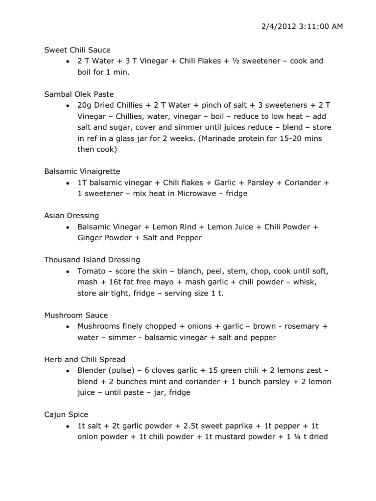 Cohen Recipes PDF