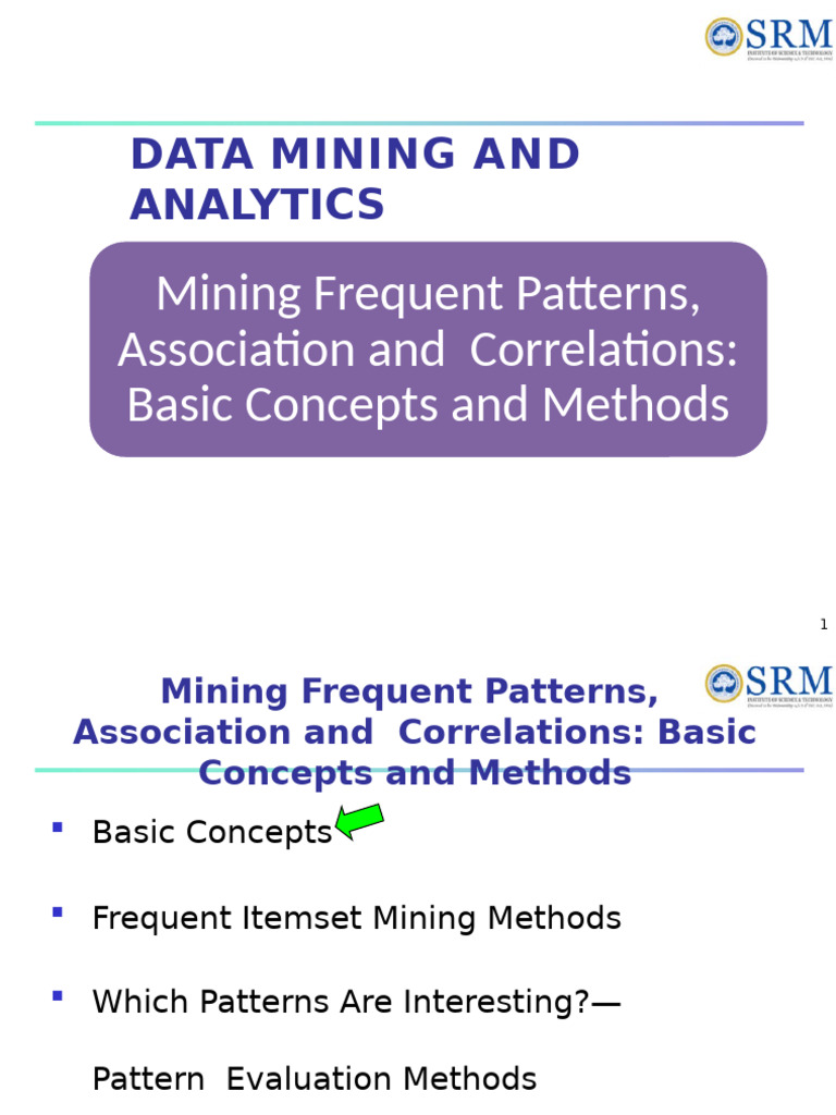 7.Frequent Itemset Mining | PDF | Data Management | Information Science
