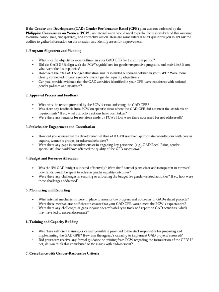 If the Gender and Development | PDF | Internal Audit | Capacity Building