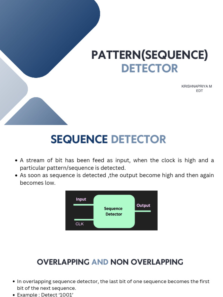 Pattern or Sequence Detector | PDF | Detector (Radio) | Computer ...