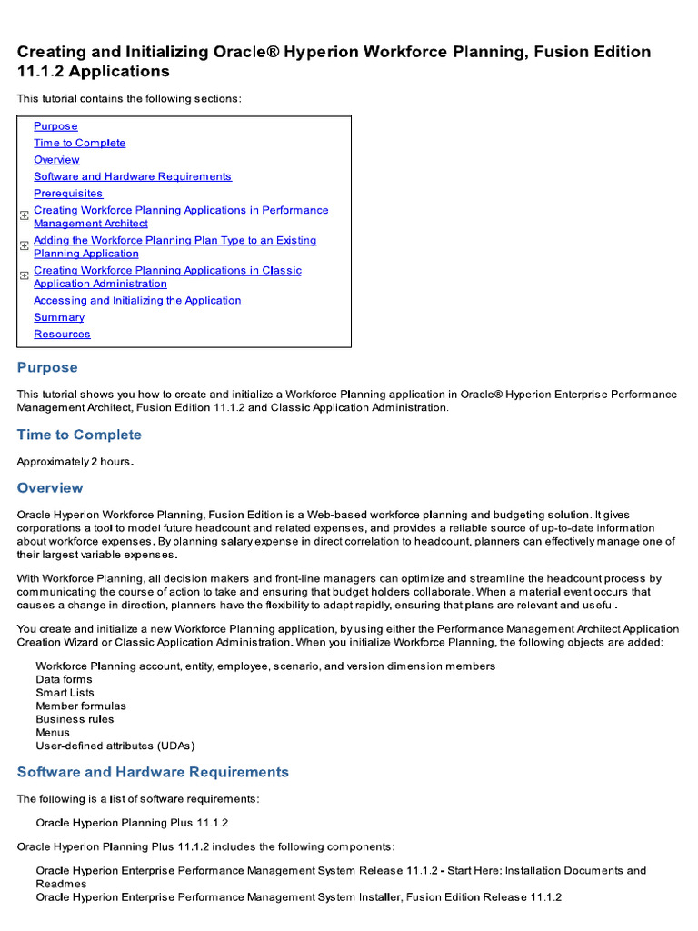 Hyperion Implementation | PDF